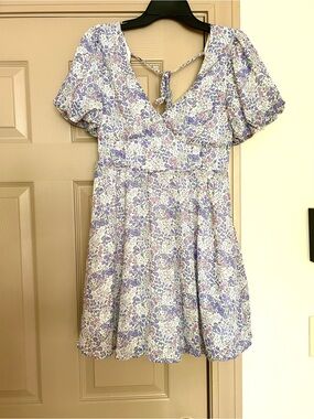 Altar'd State Lavender and White Floral Dress